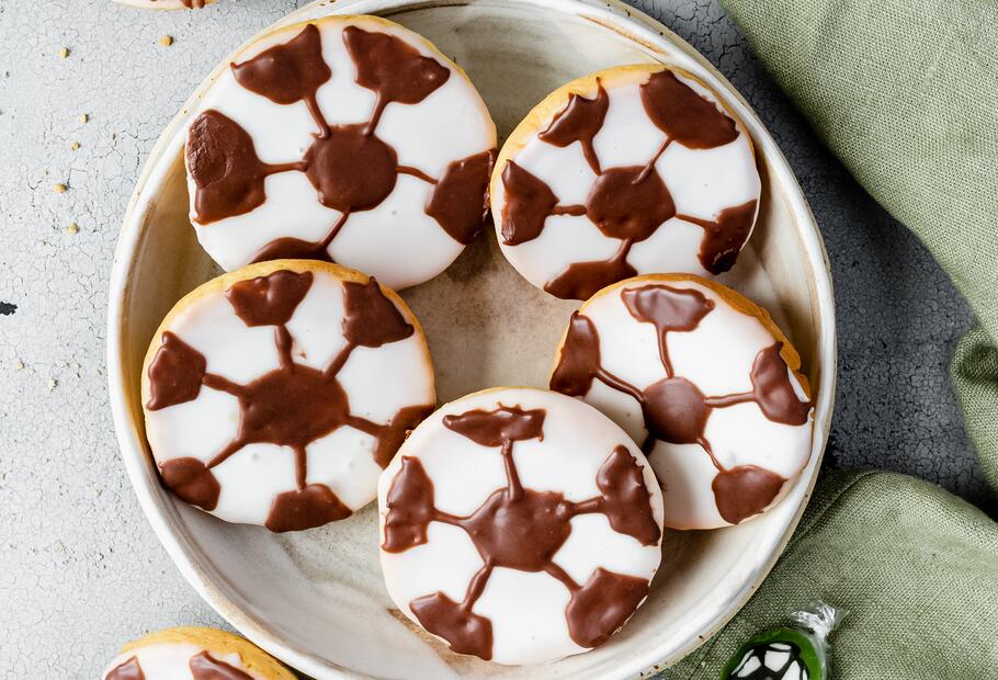 Amerikaner im Fußball-Look