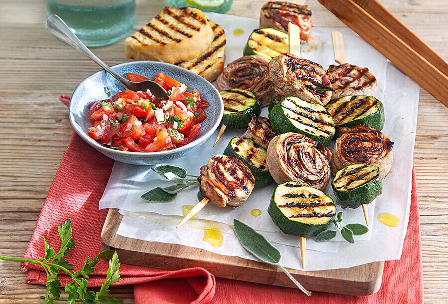 Mediterrane Schlemmer-Spieße