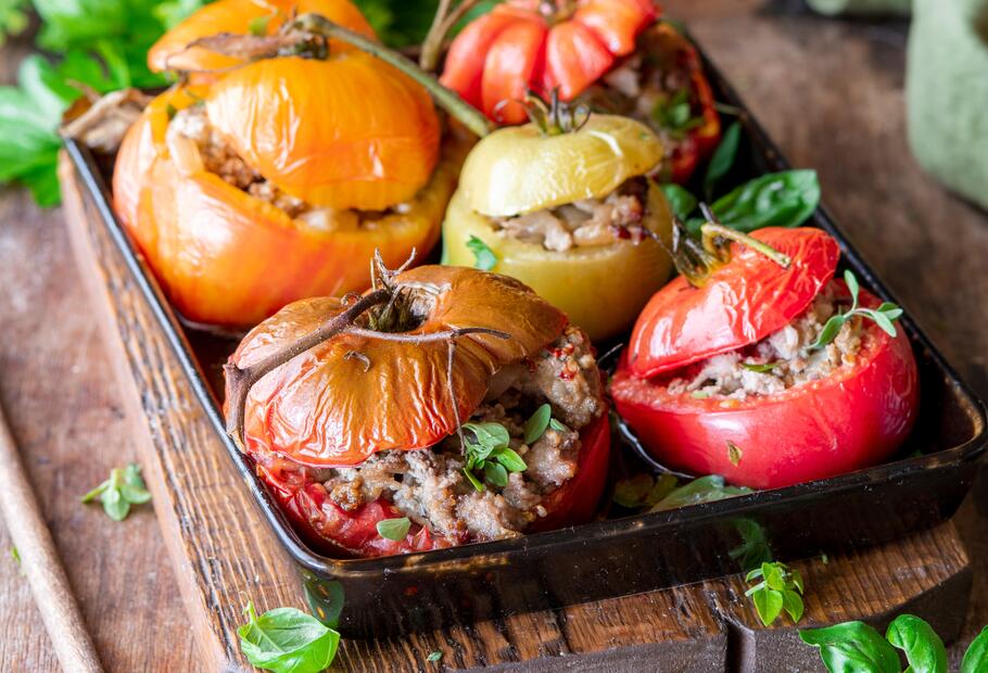 Gefüllte Hackfleisch-Tomaten aus dem Varoma®