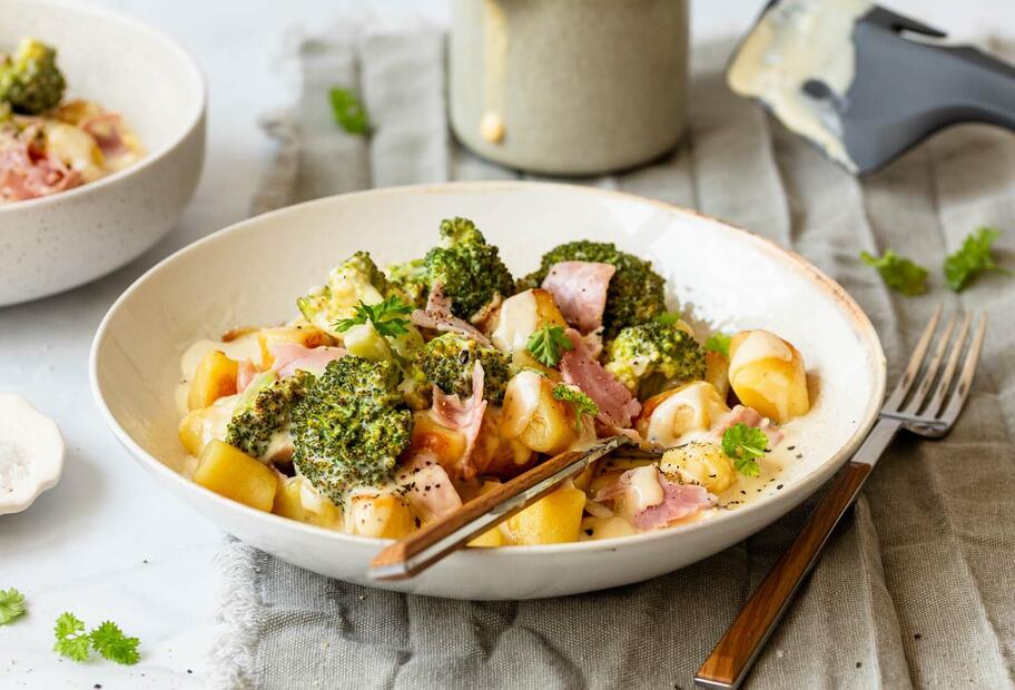 Gnocchi mit Schinken und Sauce hollandaise für den Thermomix® Gnocchi mit Schinken und Sauce hollandaise für den Thermomix®