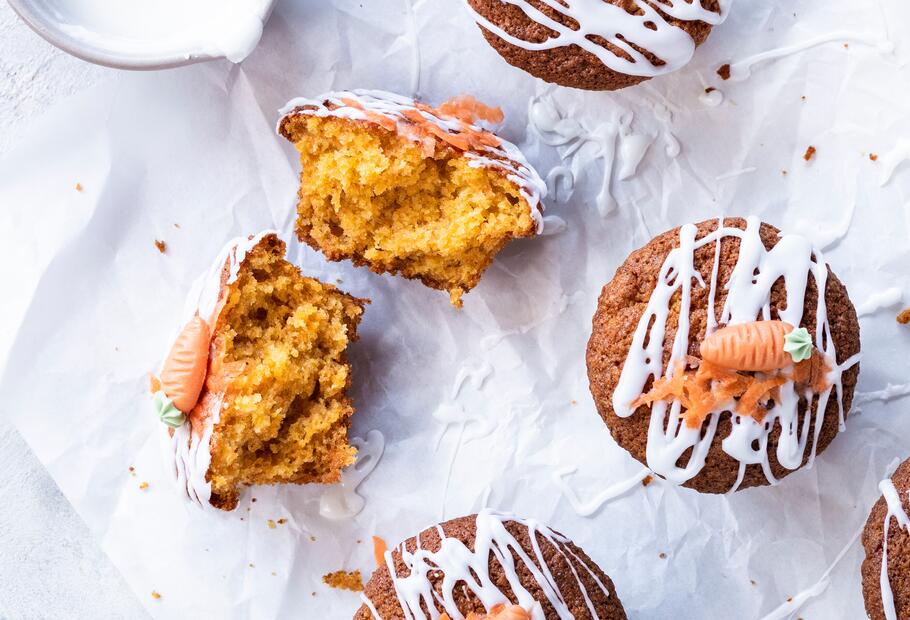 Saftige Karottenkuchen-Muffins