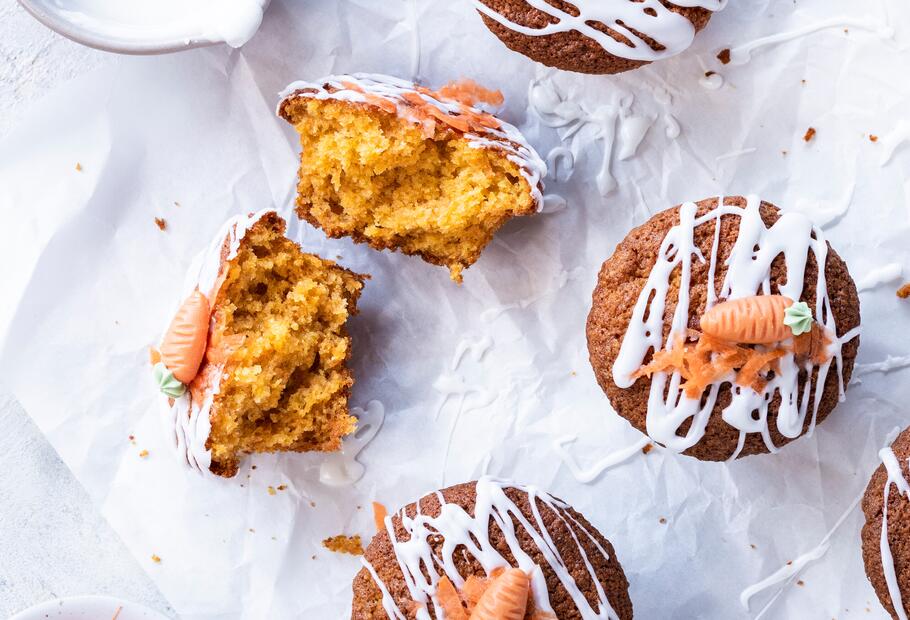 Saftige Karottenkuchen-Muffins