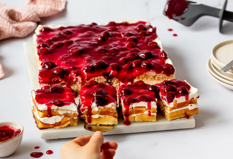 Waffelkuchen vom Blech