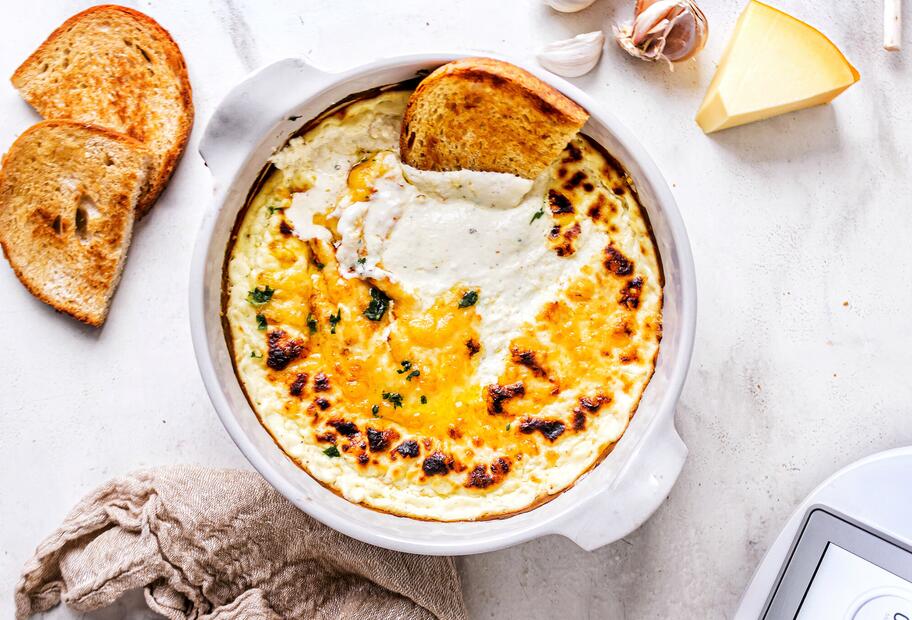 Überbackener Käse-Dip