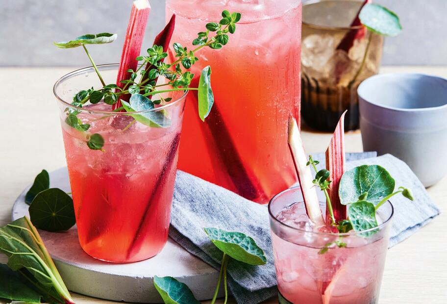 Rhabarber-Ingwer-Limonade