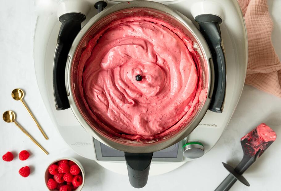 HimbeerProteinFluff mit dem Thermomix®