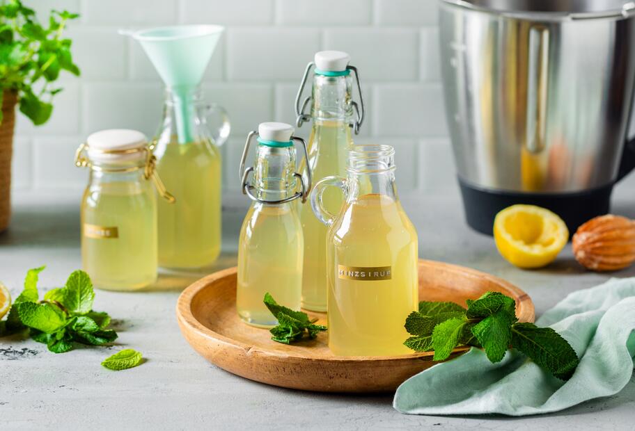4-Zutaten-Minzsirup