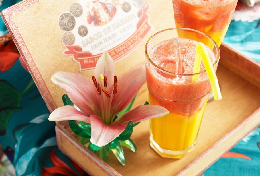Mango-Erdbeer-Daiquiri für den Thermomix®