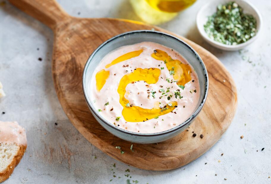 Einfaches Tomatenzaziki