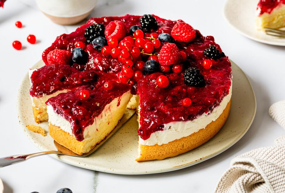 Rote Grütze Torte für den Thermomix®