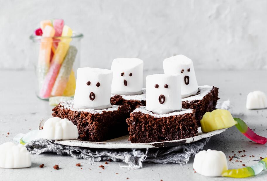 Saftige Brownie-Gespenster