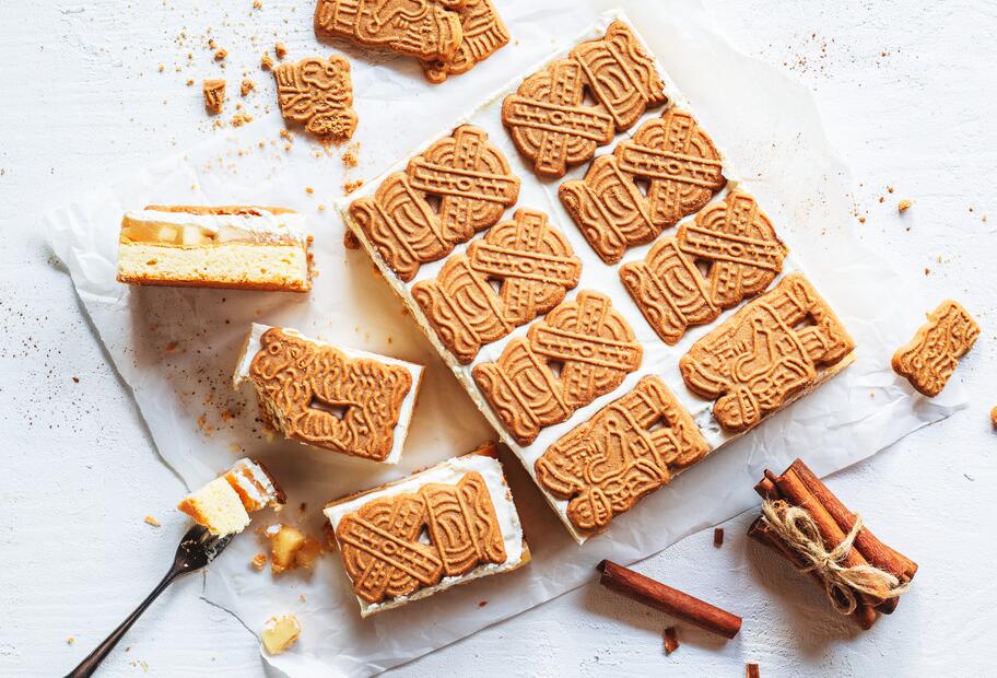 Apfelkuchen mit Spekulatius