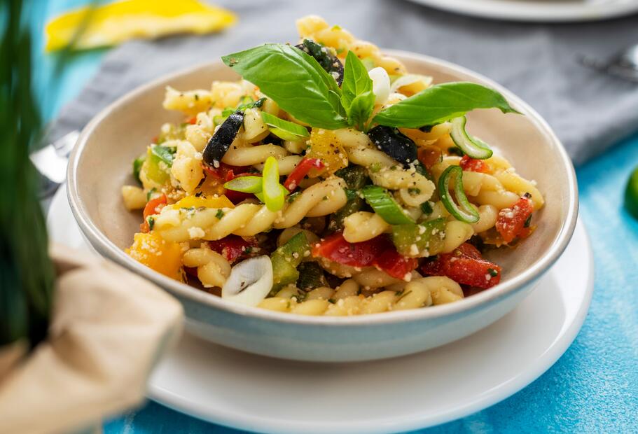 Italienischer Nudelsalat Tricolore