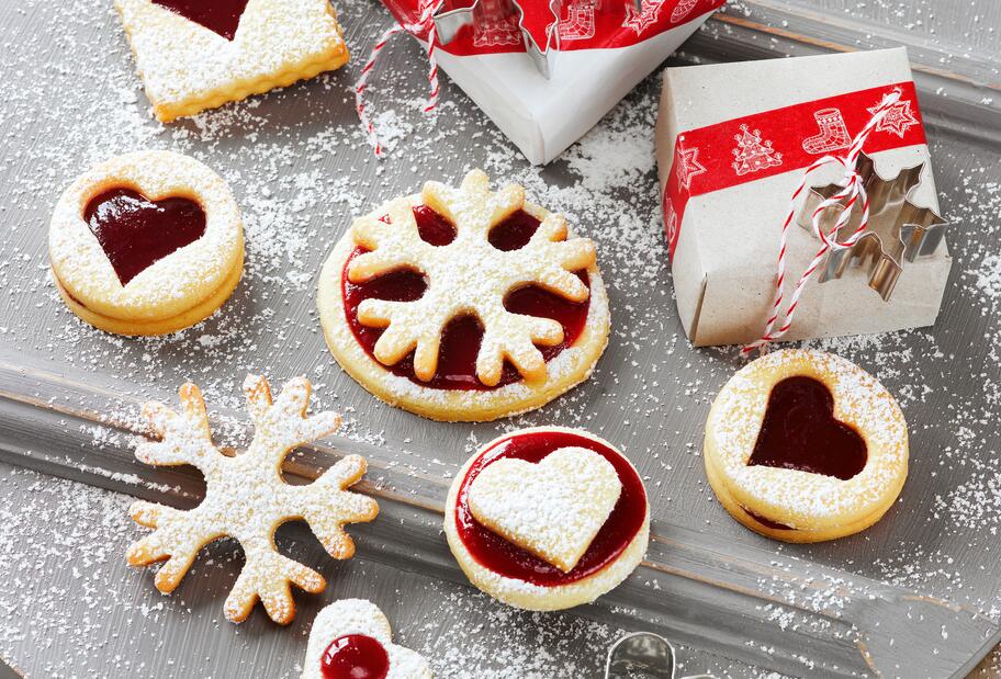 Klassische Mürbeteigplätzchen