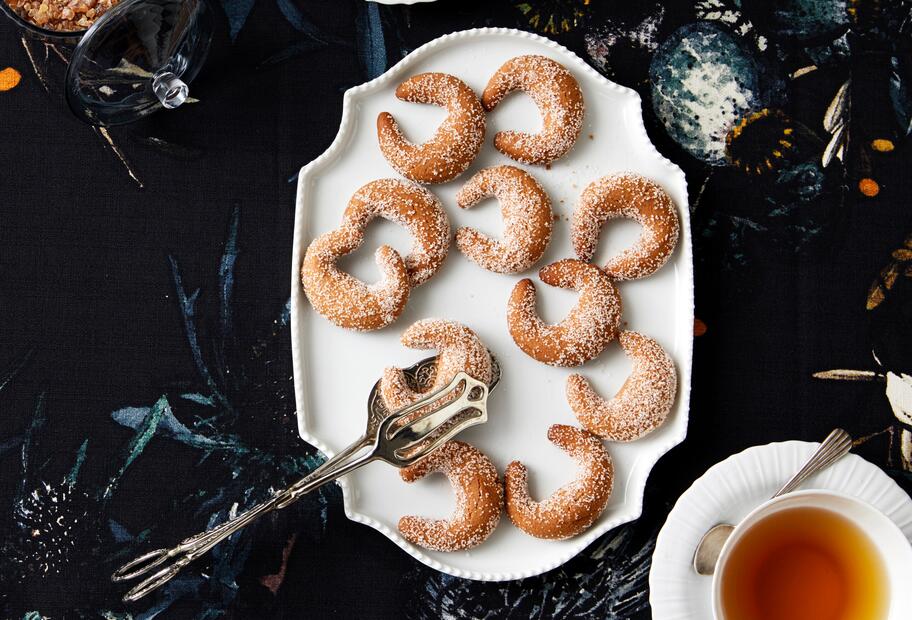 Weihnachtliche Nougatkipferl