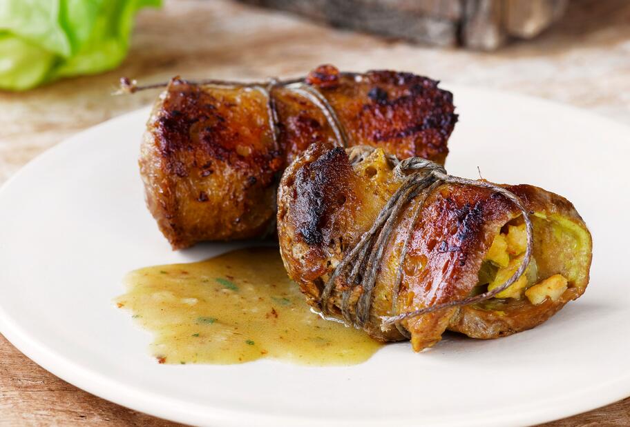 Vegane Seitan-Rouladen