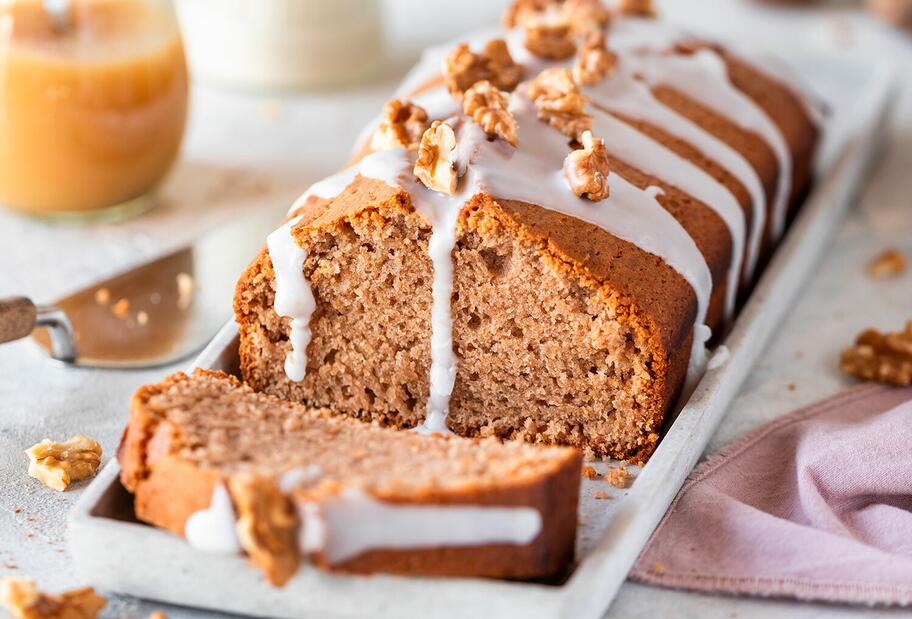 Apfelmuskuchen aus der Kastenform