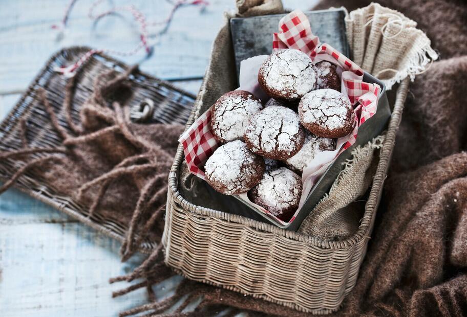 Kaffee-Schokoladen-Tupfen