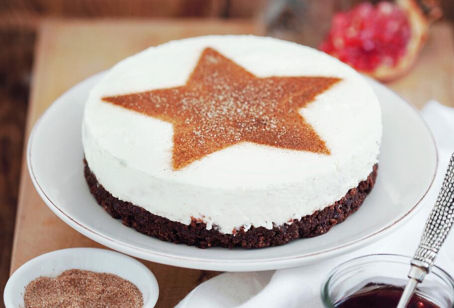 No-Bake-Sterntorte mit Weihnachtszucker