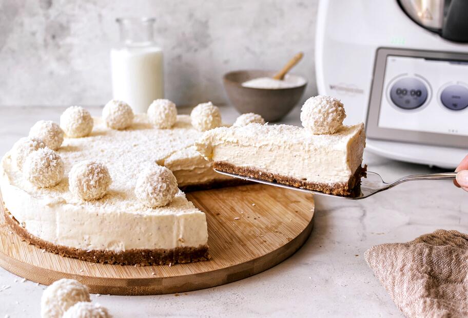 No Bake „Raffaello" Cheesecake