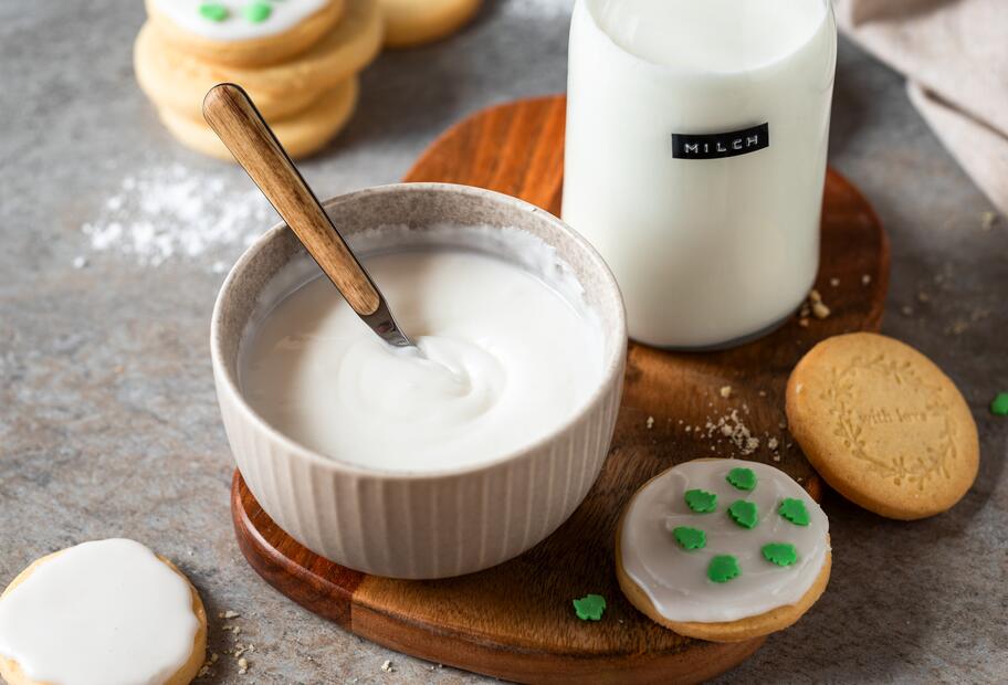 Zuckerguss mit Milch