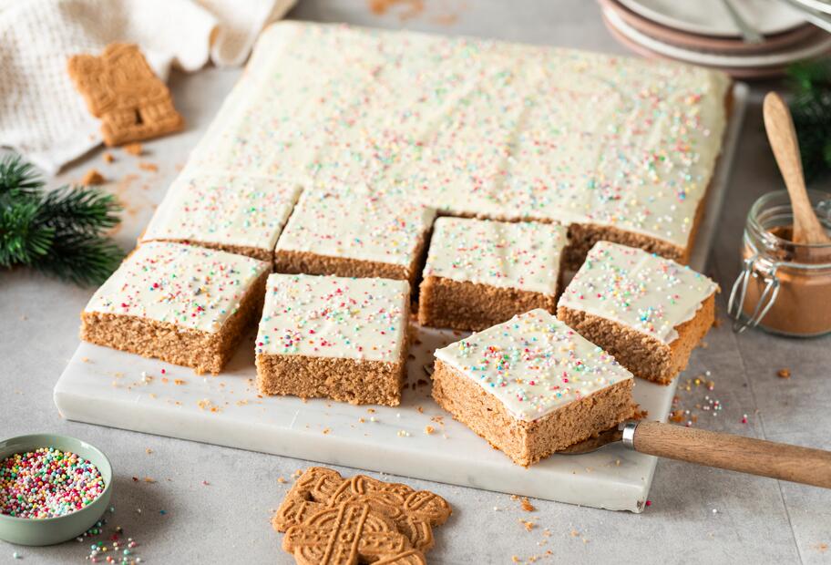 Weicher Spekulatiuskuchen vom Blech