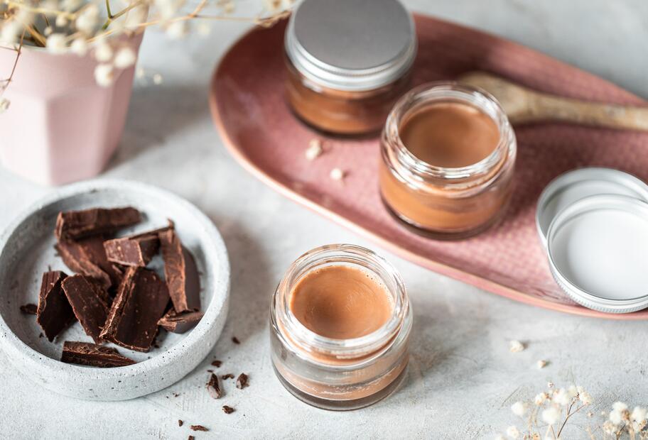 Schoko-Orange Lippenbalsam