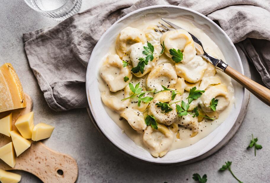 15-Minuten-Tortelloni Quattro formaggi