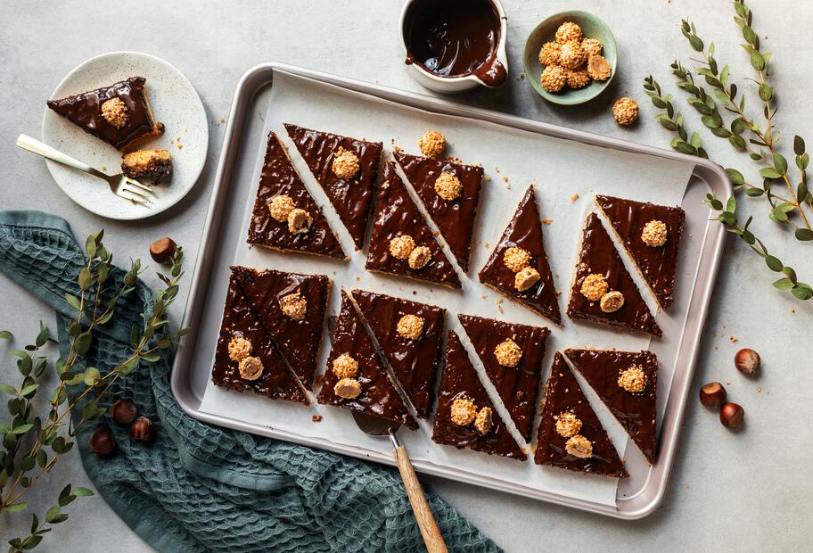 „Giotto“-Nussecken vom Blech