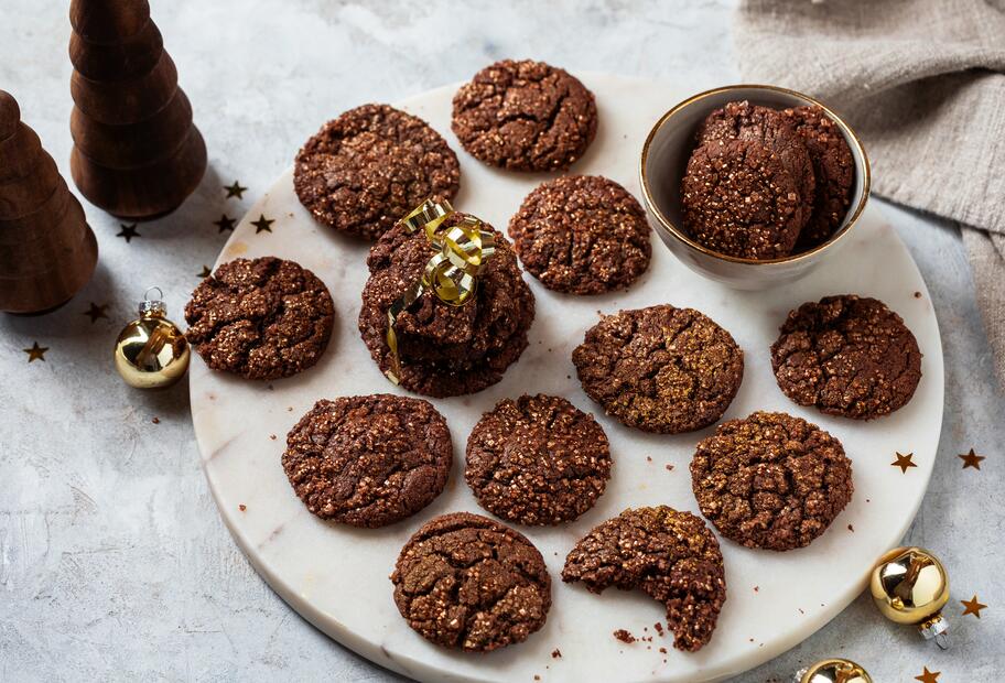 Santas Gold-Glitzerhappen