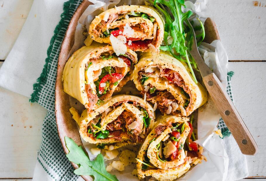 Low-Carb-Pizzaschnecken