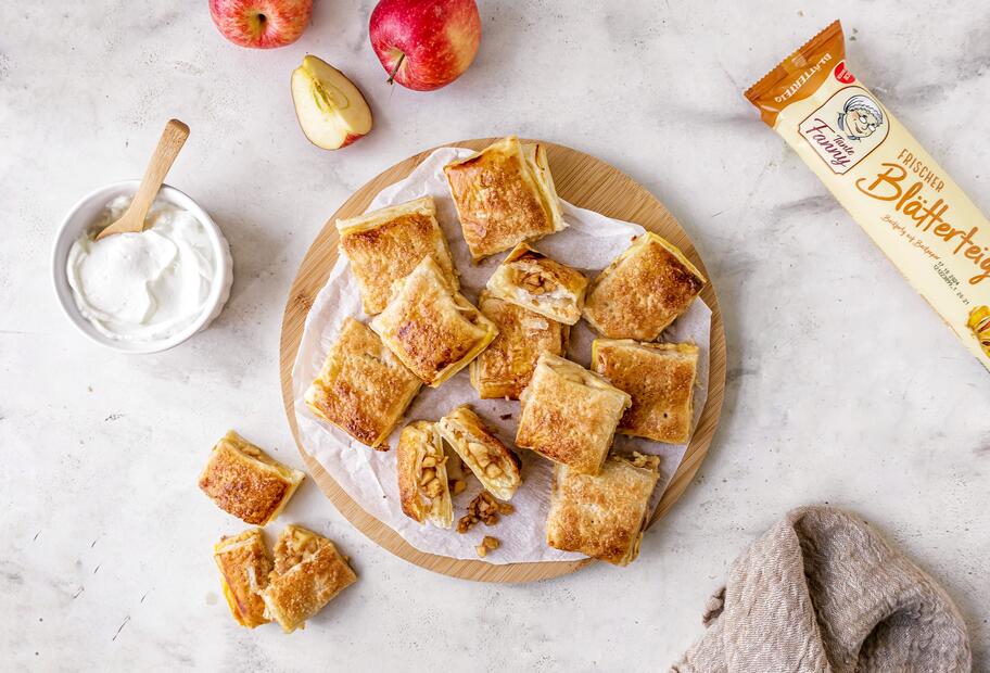 Schnelle Apfel-Quark-Happen