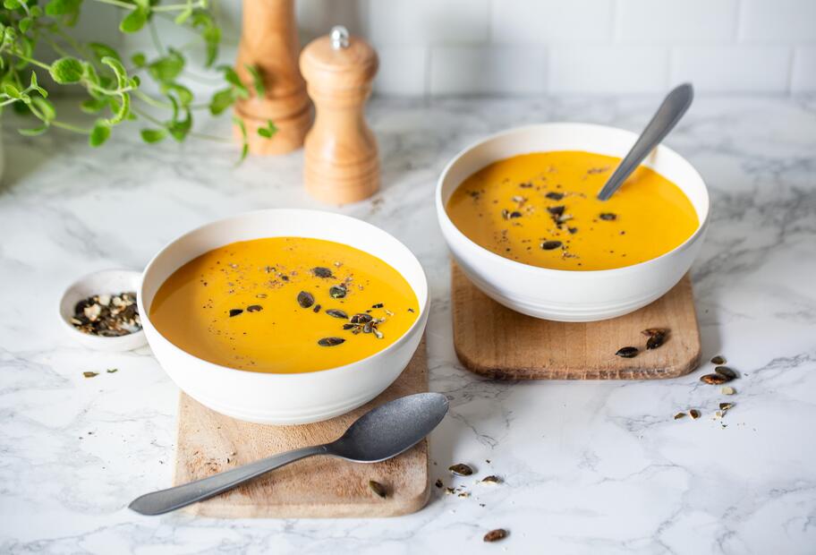 Kürbissuppe mit Kokosmilch
