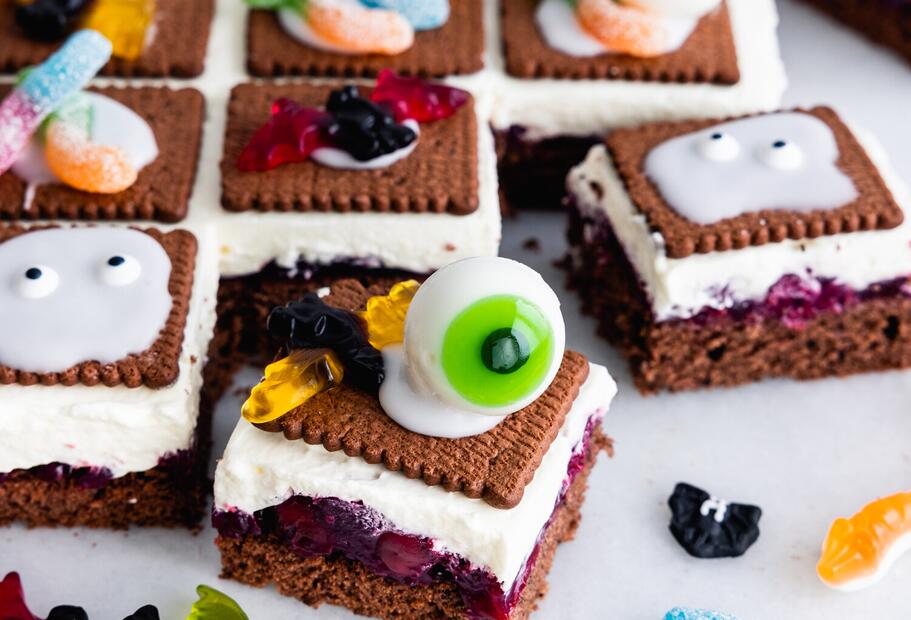 Halloweenkuchen vom Blech