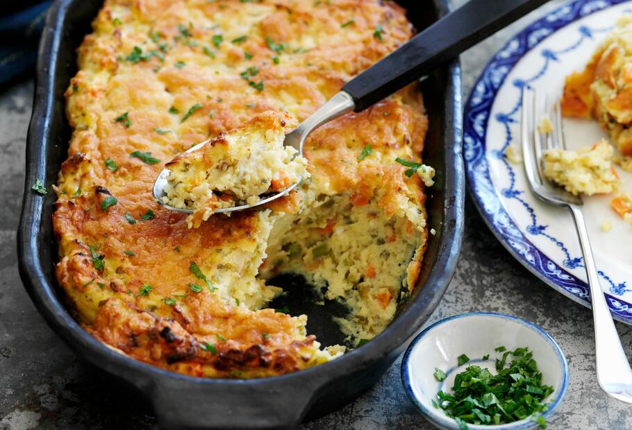 Schnelles Cheese and Onion Kartoffelgratin