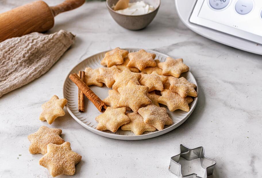 Zarte Schmand-Zimt-Plätzchen
