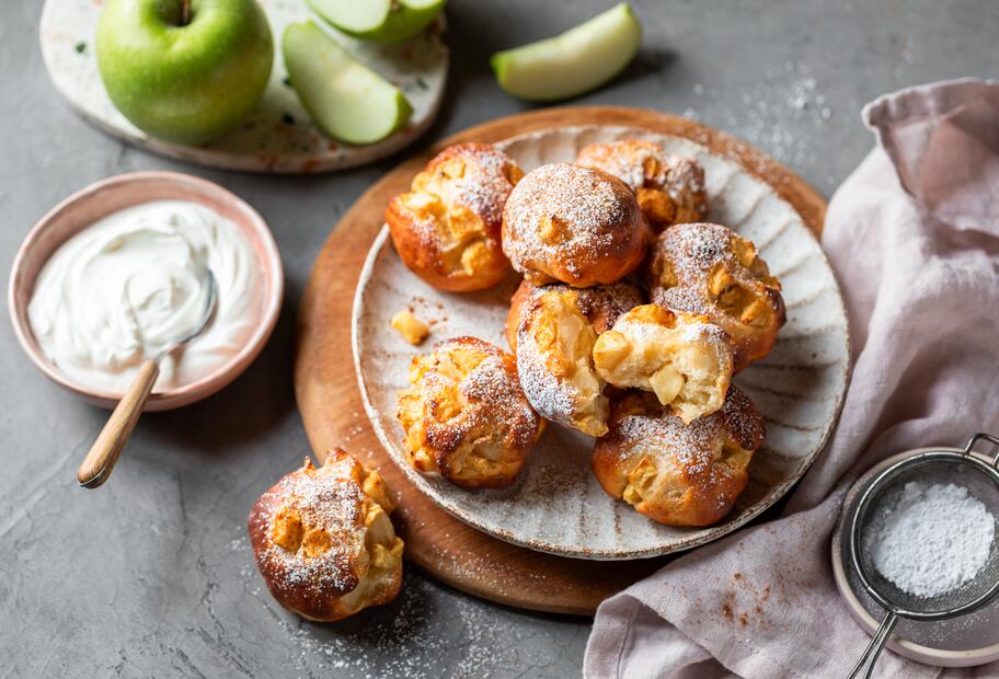Proteinreiche Apfelballen