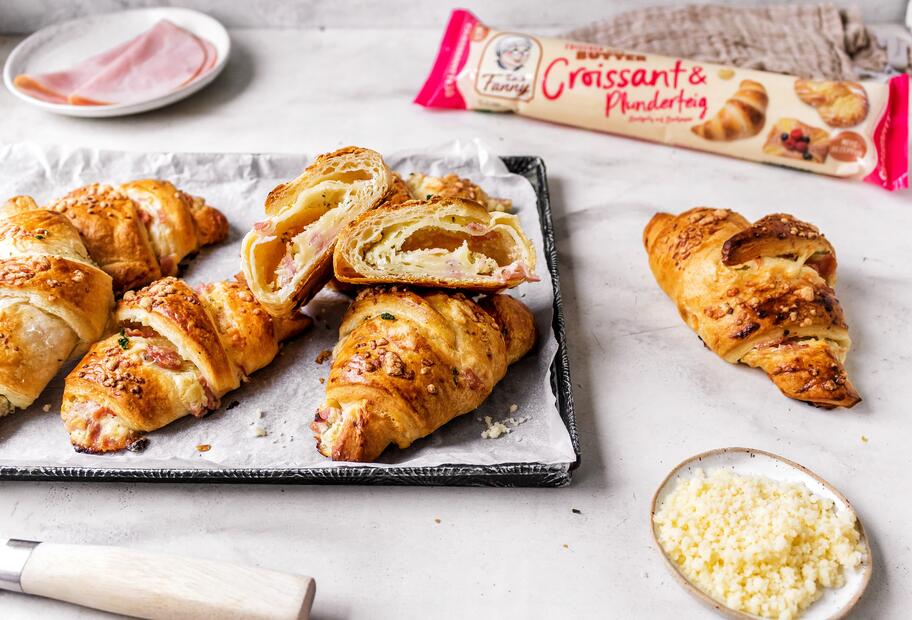 Käse-Schinken-Croissants Deluxe