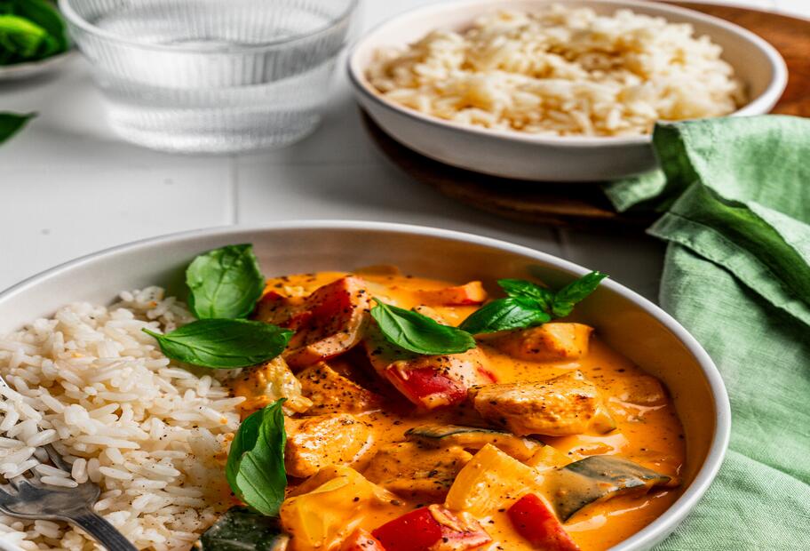 Hühnerfrikassee „Italian Style“