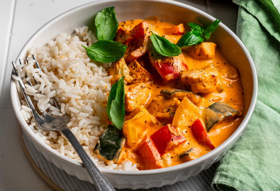 Hühnerfrikassee „Italian Style“