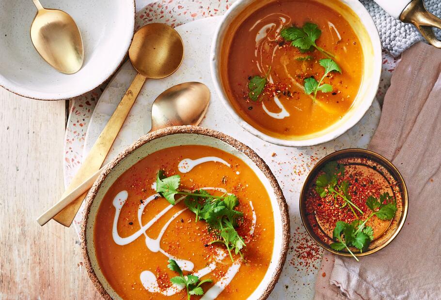 Cremige Rote-Linsen-Suppe