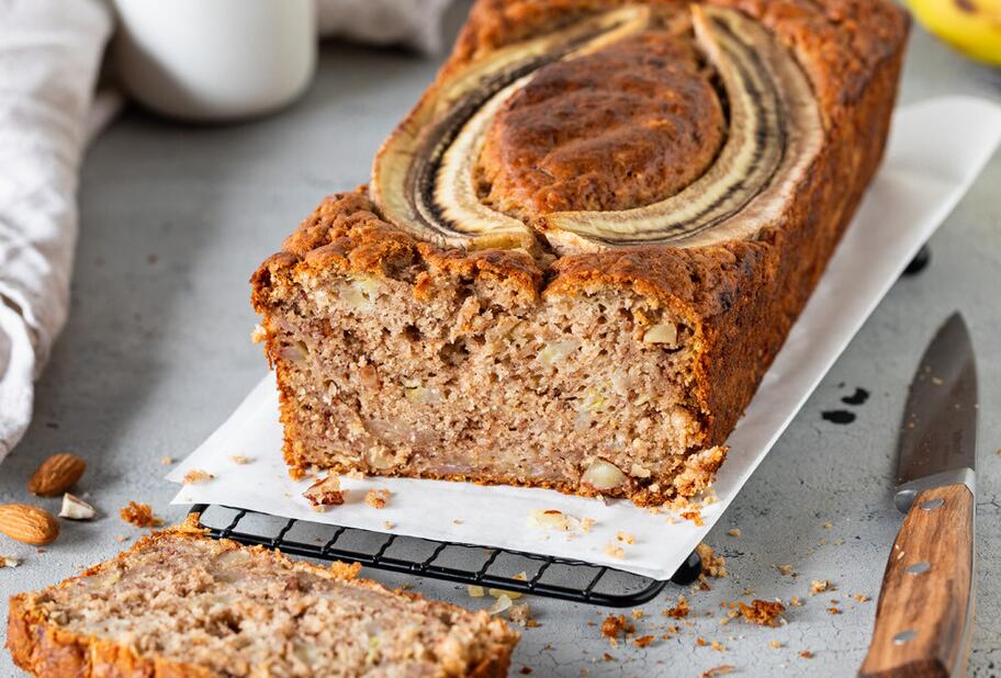 Dinkel-Bananenbrot ohne Zucker