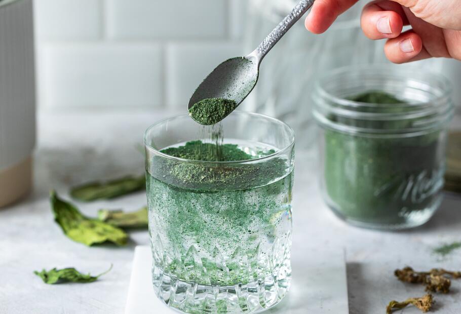 Grünes Immun-Pulver