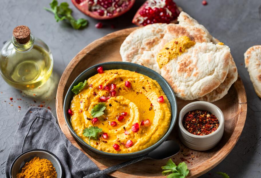 Roasted Feta-Dip India Style