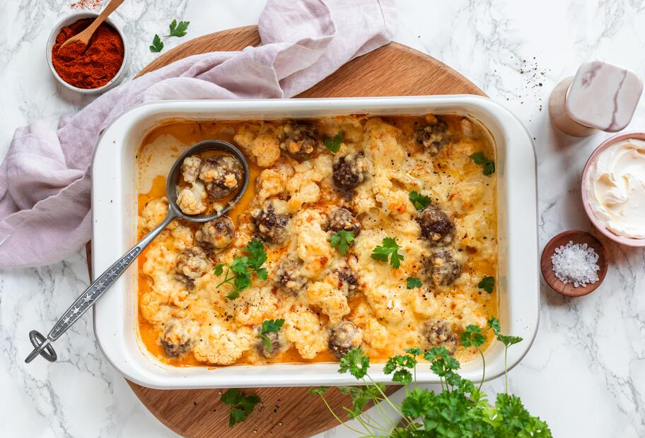 Frikadellenauflauf perfekt zum Vorbereiten