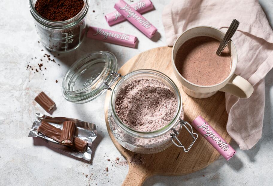 „Yogurette“-Cappuccino-Pulver