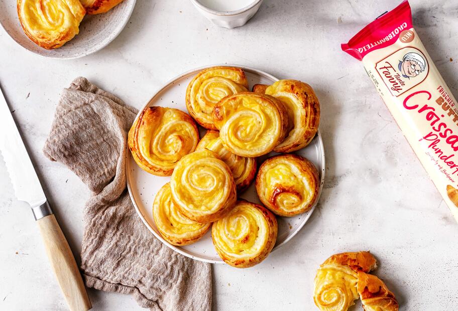 Einfache Puddingschnecken