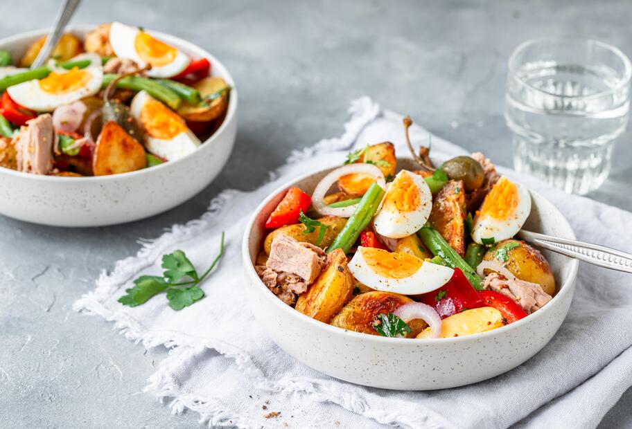 Frühkartoffel-Eier-Salat zum Vorbereiten