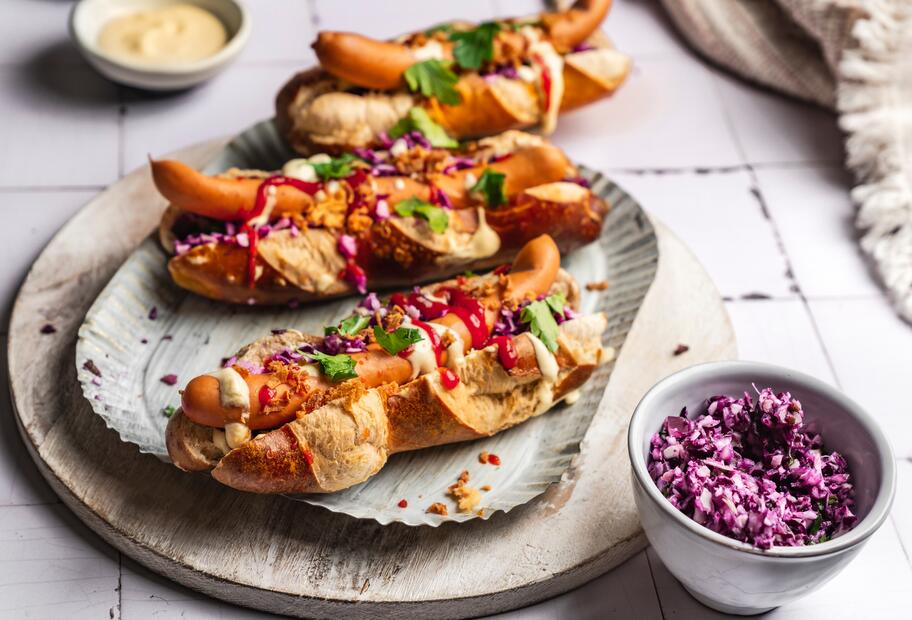 15-Minuten-Laugen-Hot-Dogs