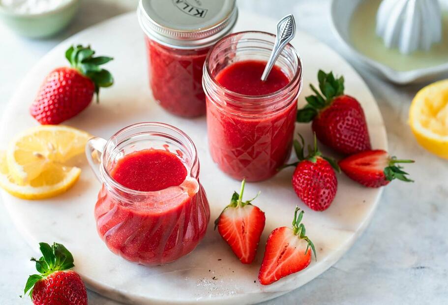 Haltbare Erdbeersoße